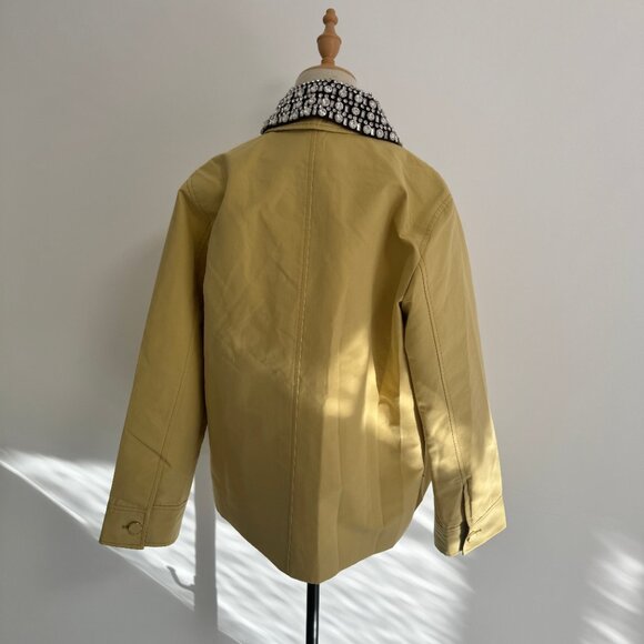 Veronica Beard Arlen Crystal Collar Cotton Dickey Coat - Picture 5 of 14